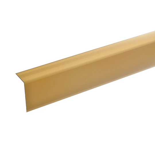 Abiagael Metal 5.2 cm Thick x 3 cm Wide x 170 cm Length Stair Nose in Gold