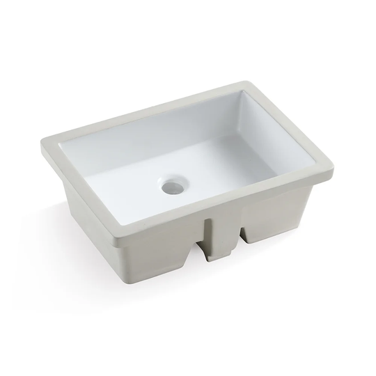 Belfry Bathroom 19.5 Inch Rectangle Undermount Bathroom Vessel Sink , Ceramic Lavatory Vanity Sink ,white