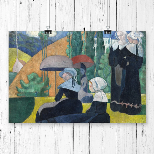 Umbrella' by Émile Bernard Painting Print