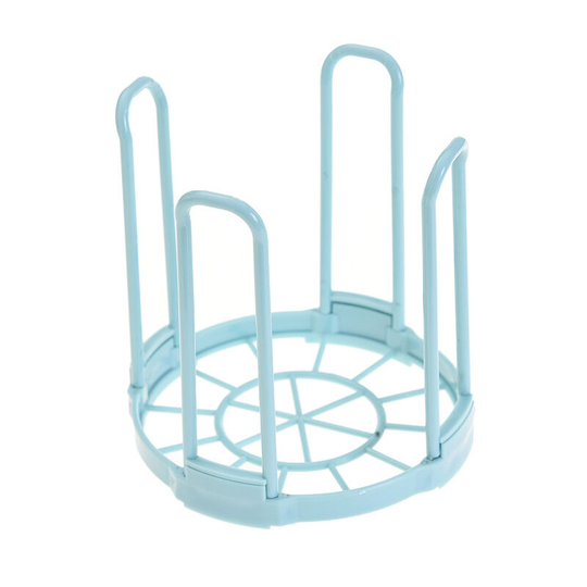 Perleraregb - Kitchen Drainer Multilayer Creative Dish Drainer Rice Bowl Storage Rack Foldable Plastic Storage Rack Blue Dish Rack