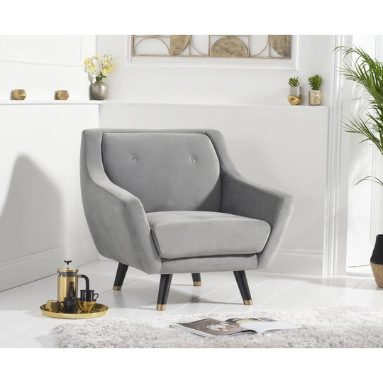 Vetter 91Cm Wide Tufted Velvet Armchair