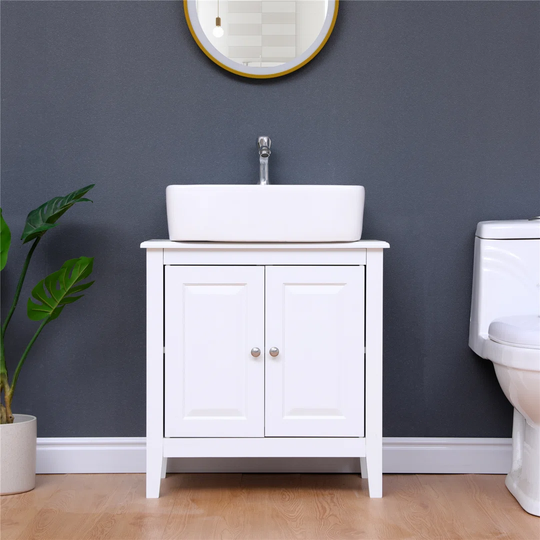 Craigban 60cm W x 62cm H x 30cm D Free-Standing Under Sink Cabinet