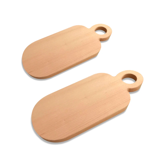 Manpreet 2-Piece Beech Wood Chopping Board Set