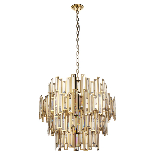 Ercwkff 15-Light Crystal Chandelier