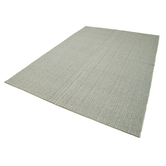 Dugas Hand-Knotted Cotton/Wool Grey/Black Rug