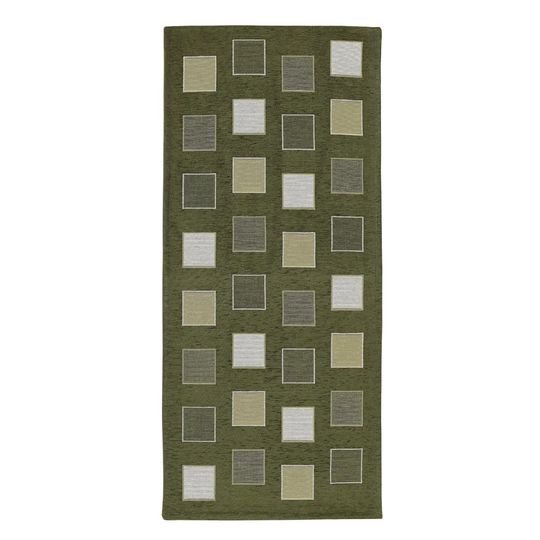 Carwyn Hooked Green Rug