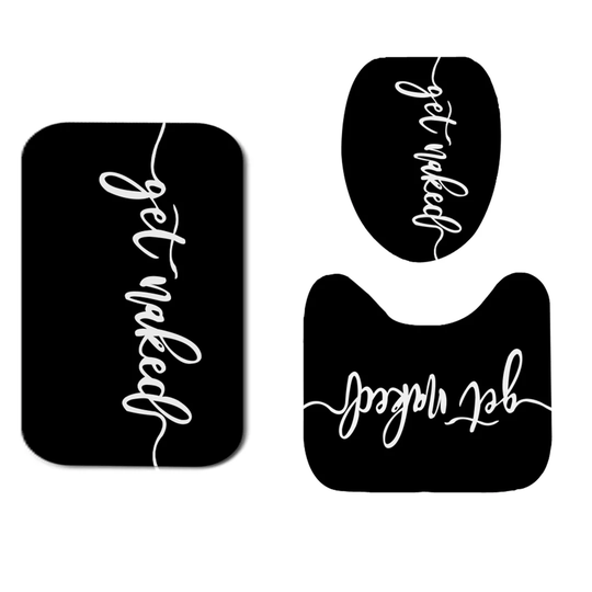 3 Piece Non-Slip Bath Mat Set