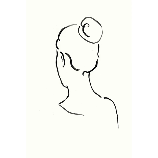 Minimal Profile IV by Victoria Borges - Wrapped Canvas Painting Print