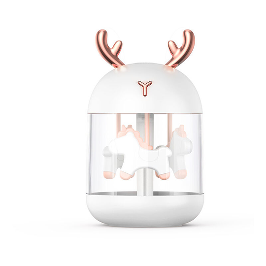 Ilovemilan - Mini Air Humidifier, Portable Home Air Humidifier, usb Desktop Humidifier Waterless Auto Shut-off for Home Bedroom Office (White)