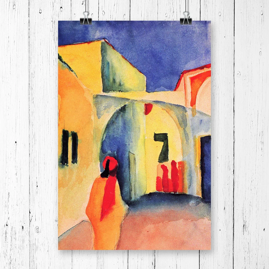 'View into a Lane' by August Macke Printing Print