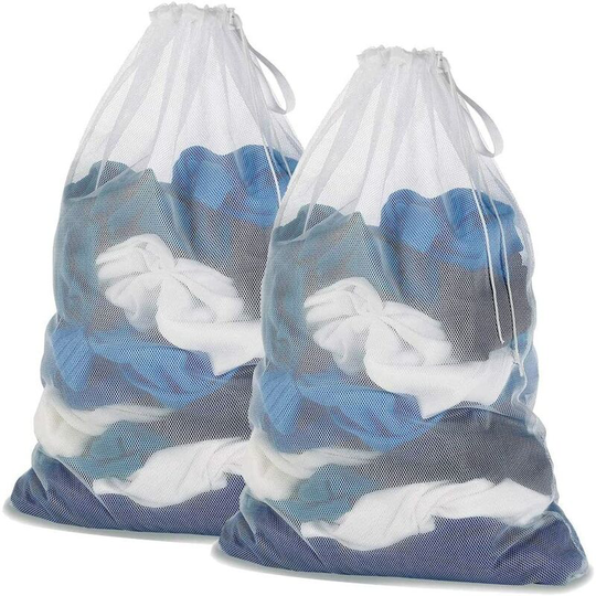 Laundry bags - Laundry nets - Protect laundry in the washing machine - White (2 pieces), White, 2 pieces