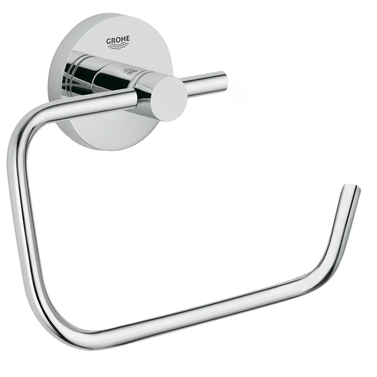 GROHE Essentials Toilet Paper Holder. German engineered, high quality metal with chrome finish and concealed fastening. 40689001