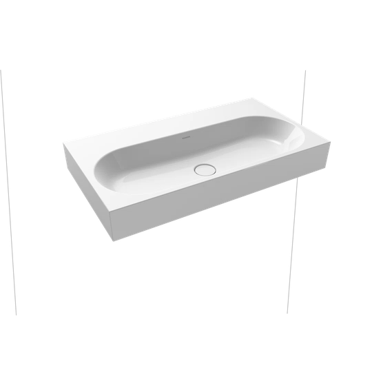 Centro Bahama Beige Steel Enamel Rectangular Wall Hung Bathroom Sink