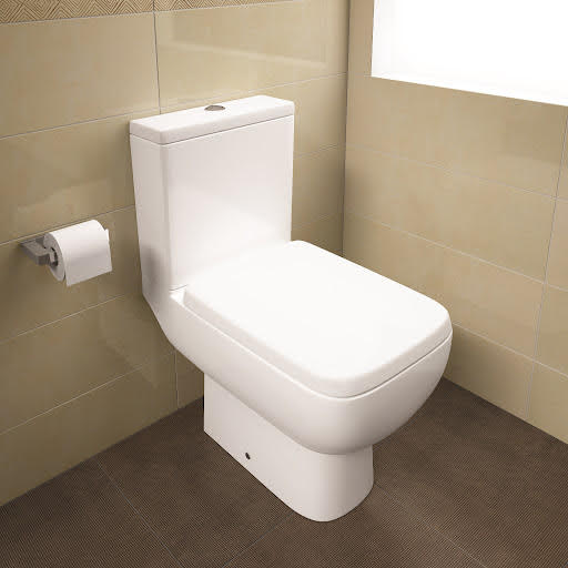 RAK Ceramics Series 600 Full Access Close Coupled Toilet & Soft Close Seat - S600PAK001