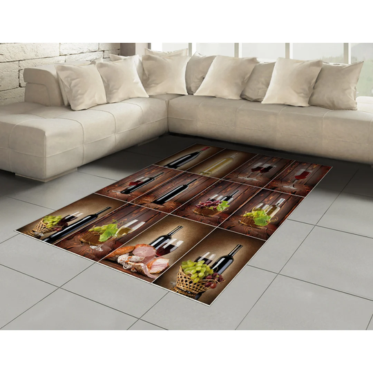 Shyann Flatweave Brown/Black/Red Rug