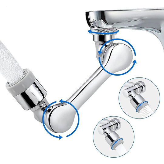 1080° Rotating Faucet Extender Aerator,Universal Splash Filter Faucet,1080 Degree Swivel Faucet Aerator Sink Face Wash Attachment with 2 Water Outlet