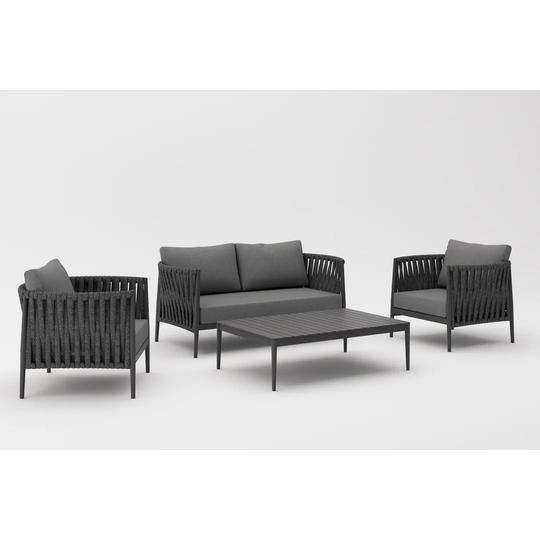 Cowell Metal 4 - Person Seating Group with Cushions