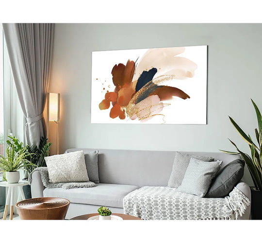 Natural Brush Strokes - Unframed Graphic Art on Metal
