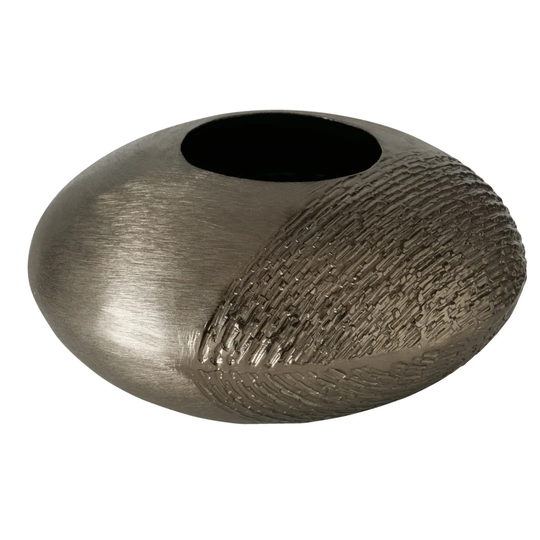 Ludgershall Dark Brown 12Cm Indoor / Outdoor Aluminum Table Vase