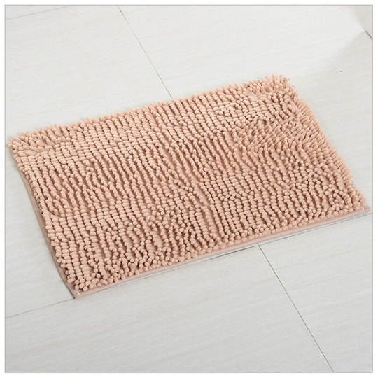 Perleraregb - Soft Absorbent Chenille Microfiber Non-Slip Bathroom Mat Machine Washable 40 * 60cm Camel