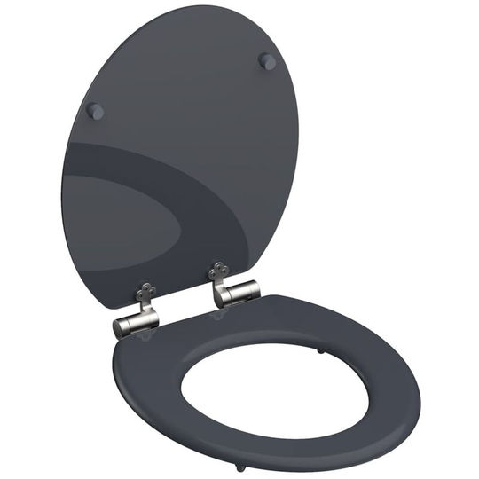 Toilet Seat with Soft-Close SPIRIT ATHRAZIT Anthracite Matte SCHÜTTE - Anthracite