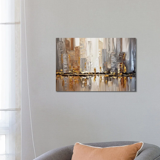 Streets I by Osnat Tzadok - Wrapped Canvas Print