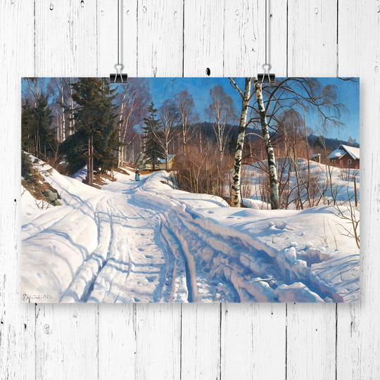 'Monstead A Winter Path' by Peder Mork Graphic art