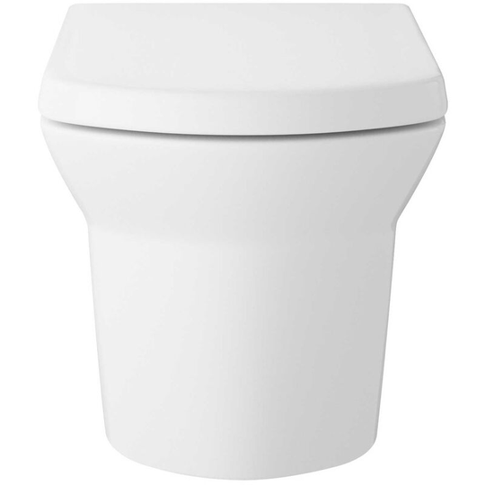 Maya Wall Hung Toilet 525mm Projection - Soft Close Seat - Hudson Reed