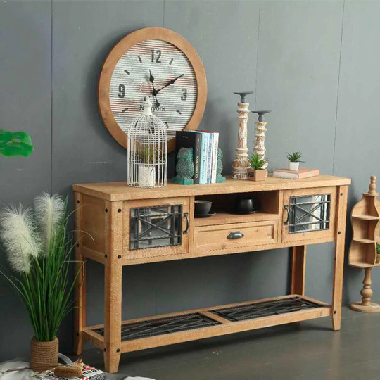 Zamarripa 145Cm Solid Wood Console Table
