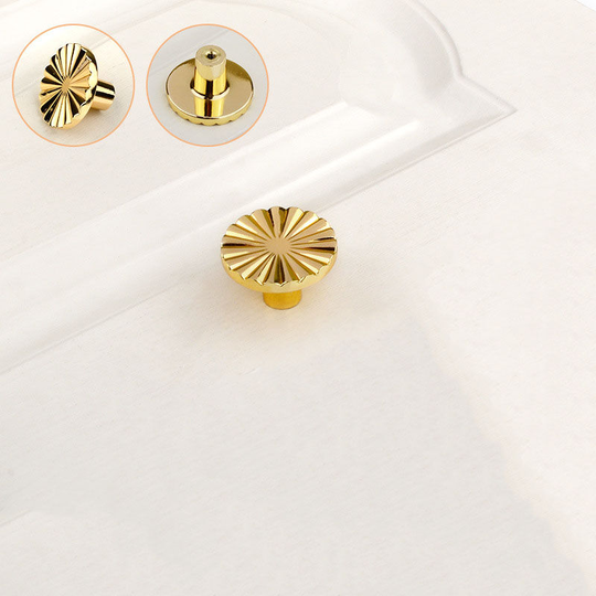 Round zinc alloy handle on the door handle of the small gold) drawer cabinet cupboard door handle