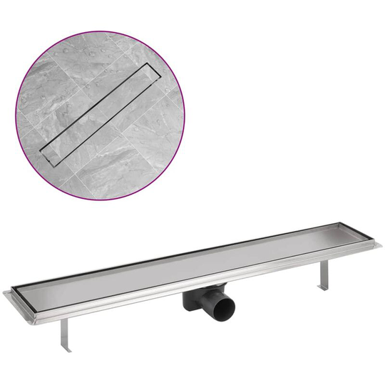 Vidaxl - Linear Shower Drain 730x140 mm Stainless Steel