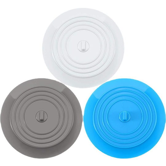 3 pcs Bathtub Stoppers Silicone Sink Stopper Kitchen Sink Stopper 15.3 CM Diameter for Kitchens, Bathrooms and Laundry Universal Drain Stopper