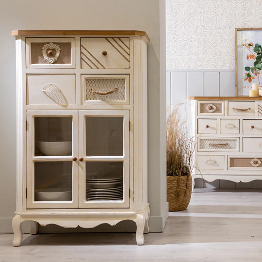 Gagnon Solid Wood 2 - Door Accent Cabinet