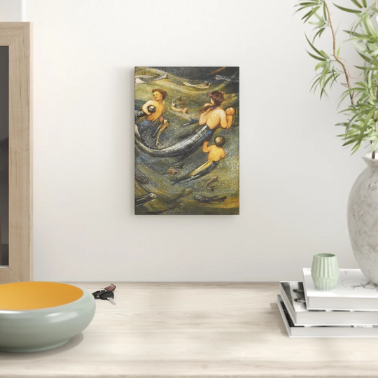 'Mermaids' by Edward Burne-Jones Painting Print