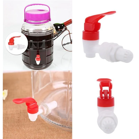 Sunflowergb - Beer Bucket Faucets, 2pcs Plastic Wine Barrel Bucket Faucets Bottling Bucket Faucet 7.7*6.1*2.2cm