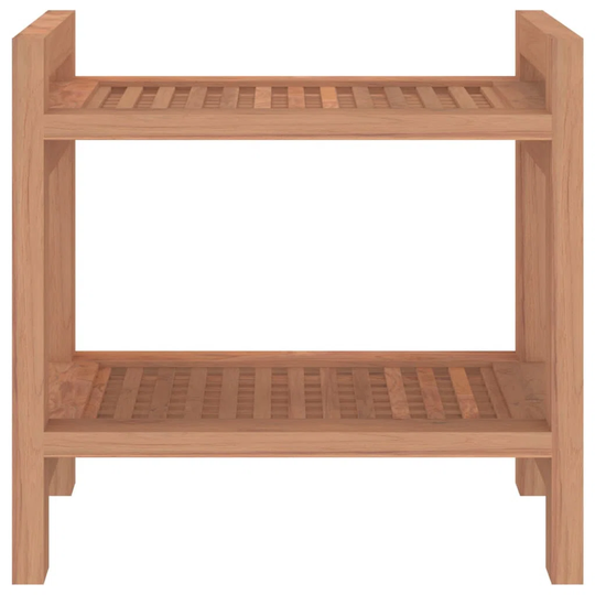 Rosalind Wheeler Shower Bench 45X30x45 Cm Solid Wood Teak