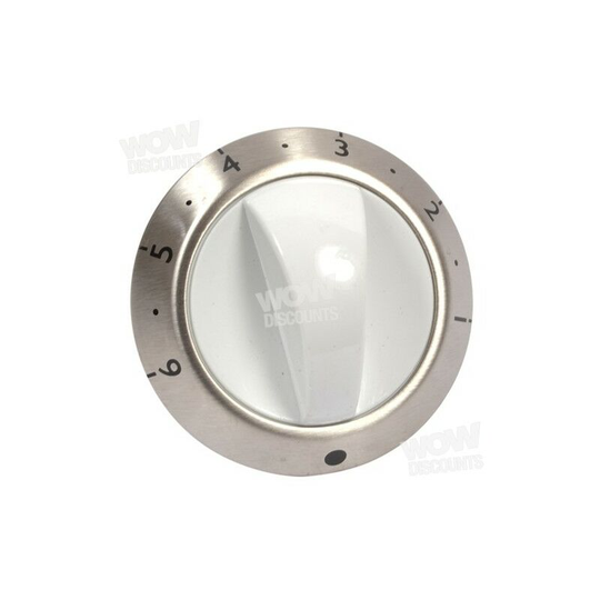 Hotpoint Creda Cooker White Hotplate Control Knob. Genuine Part Number C00228819