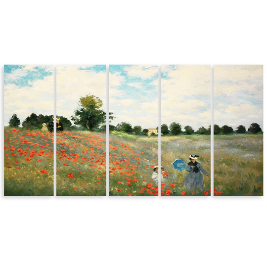 Canvas Print Field Of Poppies Claude Monet
