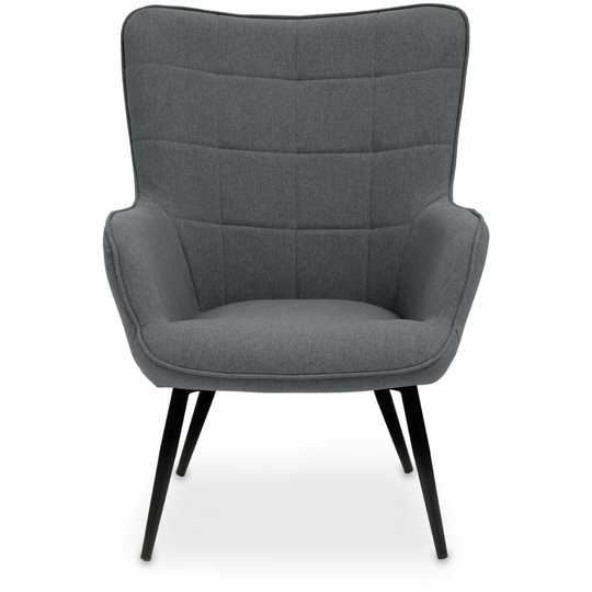 Stockholm Grey Fabric Armchair - Premier Housewares