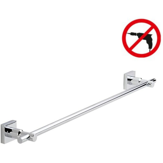 Tesa - Hukk Towel rack, easy installation without drilling, Chrome (40252-00000-00)