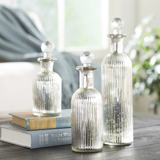 3 Piece Decorative Bottle Set