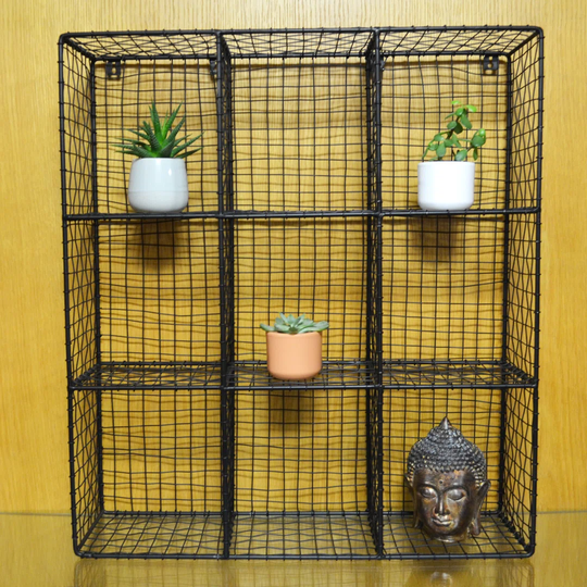 Spann Wire Wrapped Wall Shelf