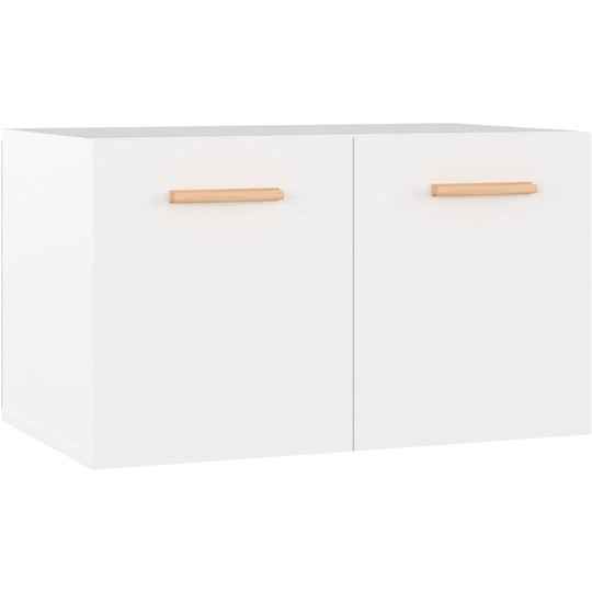 Wall Cabinet High Gloss White 60x36.5x35 cm Engineered Wood Vidaxl White