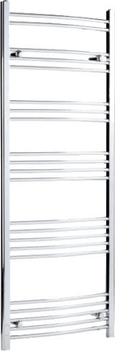 DuraTherm Dual Fuel Heated Towel Rail 1600 x 600mm Curved Thermostatic