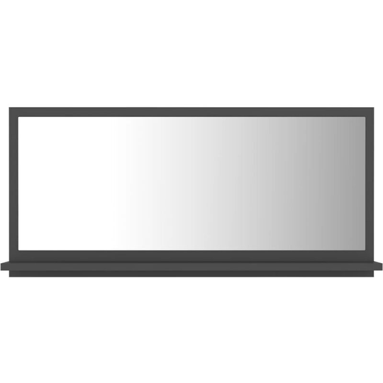 Vidaxl - Bathroom Mirror Grey 80x10.5x37 cm Engineered Wood Grey