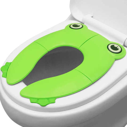 BR-Life Foldable Travel Toilet Seat | Child Baby Toilet Trainer Non-Slip Silicone Seat for Potty Training| Reusable Portable Toilet Reducer with