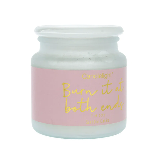 Burn It At Both Ends Rose Scented Jar Candle