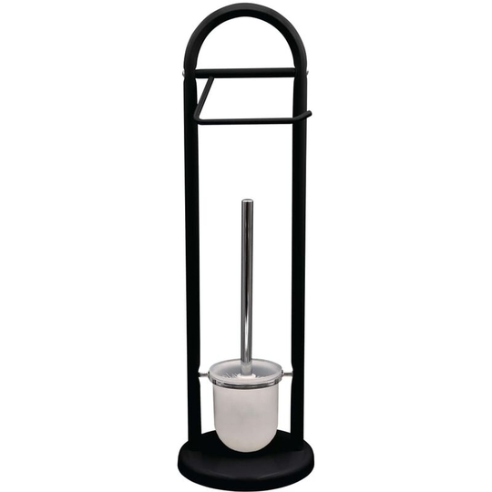 2-in-1 Toilet Brush Set Unique Black RIDDER - Black