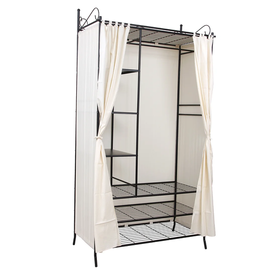 Sliding 109Cm Portable Wardrobe