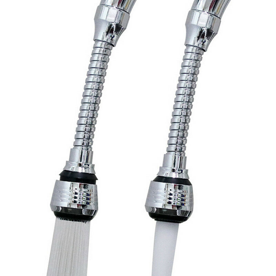 The water tap aerator can pivot of 360 degrees / the water saving sieve / the pressure-bubbler / the 2 modes of the EA 2PCS